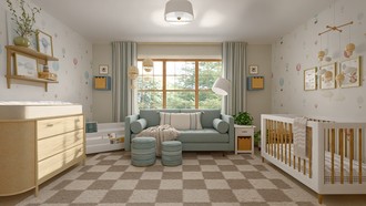 Modern, Bohemian Nursery by Havenly Interior Designer Erin
