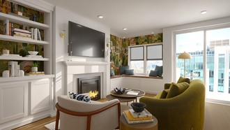 Global Living Room by Havenly Interior Designer Katie