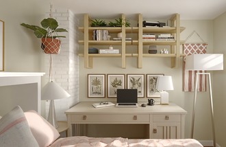 Bohemian Office by Havenly Interior Designer Olive