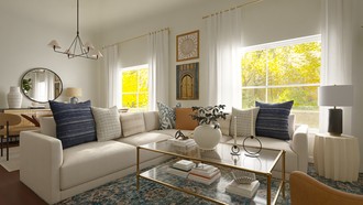 Transitional, Global Living Room by Havenly Interior Designer Julieta