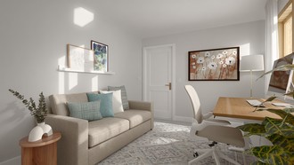 Classic, Coastal, Scandinavian Office by Havenly Interior Designer Katherin