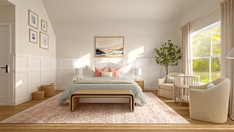 Coastal, Transitional Bedroom by Havenly Interior Designer Emmanuel