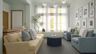 Farmhouse Living Room by Havenly Interior Designer Martha