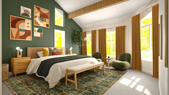 Eclectic, Midcentury Scandi, Organic Modern Bedroom by Havenly Interior Designer Emmanuel