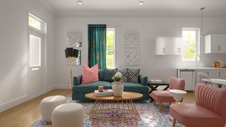 Eclectic, Glam Living Room by Havenly Interior Designer Tatum