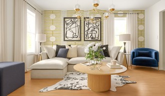 Eclectic, Glam Living Room by Havenly Interior Designer Giovanna