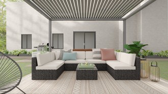 Contemporary, Eclectic Outdoor Space by Havenly Interior Designer Daniela