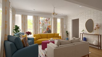 Eclectic Living Room by Havenly Interior Designer Prachi