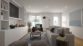 Modern, Eclectic, Bohemian, Global Reading Room by Havenly Interior Designer Katie