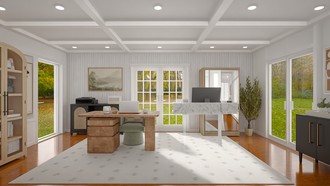 Modern, Bohemian, Industrial, Traditional, Rustic, Transitional Office by Havenly Interior Designer Katelyn