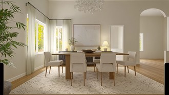 Modern, Transitional Dining Room by Havenly Interior Designer Paulina