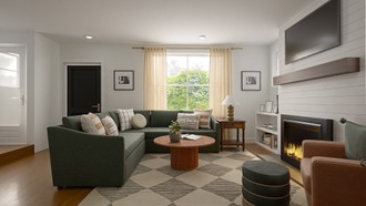 New Classic, Modern Cottage Living Room by Havenly Interior Designer Leah