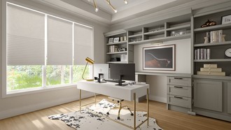 Modern, Transitional, Classic Contemporary Office by Havenly Interior Designer Roslyn