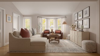 Classic, Traditional, Farmhouse, Transitional Living Room by Havenly Interior Designer Cami