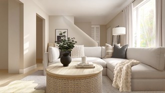 Rustic, Minimal, Scandinavian Living Room by Havenly Interior Designer Hayley