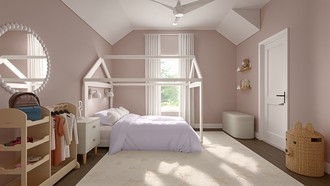 Transitional, Preppy, Midcentury Scandi Bedroom by Havenly Interior Designer Alix