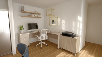 Contemporary, Modern, Eclectic Office by Havenly Interior Designer Daniela
