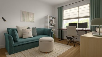 Modern, Minimal, Inspired Modern Office by Havenly Interior Designer Roslyn