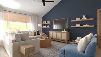Transitional Living Room by Havenly Interior Designer Tatiana