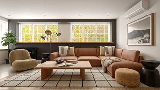 Midcentury Scandi, Organic Modern Living Room by Havenly Interior Designer Emmanuel