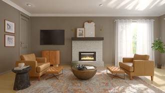 Contemporary, Modern, Eclectic Living Room by Havenly Interior Designer Cristina