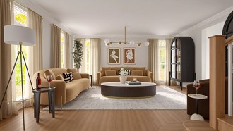 Transitional Living Room by Havenly Interior Designer Maura