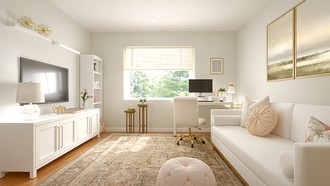 Classic, Glam Office by Havenly Interior Designer Gabriela
