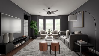 Modern, Minimal Living Room by Havenly Interior Designer Mercedes