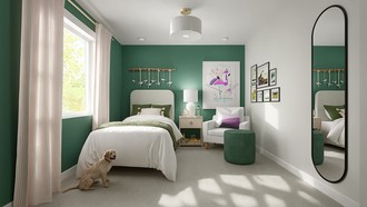 Modern, Warm Transitional Bedroom by Havenly Interior Designer Shadnaz