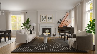 Contemporary Living Room by Havenly Interior Designer Barbara