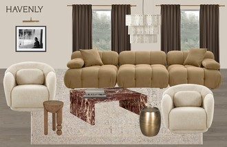 Modern, Eclectic Living Room by Havenly Interior Designer Cristina