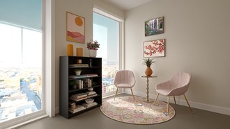 Bohemian, Midcentury Modern Office by Havenly Interior Designer Rodolfo
