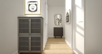 Modern, Eclectic, Parisian Modern Entryway by Havenly Interior Designer Vye