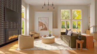 Organic Modern Living Room by Havenly Interior Designer Sofia