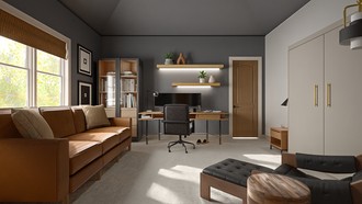 Industrial, Farmhouse, Rustic, Library Not Sure Yet by Havenly Interior Designer Alix