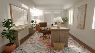 Rustic, Minimal Office by Havenly Interior Designer Olive