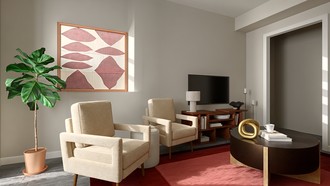 Contemporary, Modern, Minimal, Contemporary Luxe Living Room by Havenly Interior Designer Haley