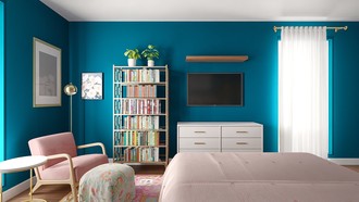 Eclectic, Bohemian, Glam, Artful Eclectic Bedroom by Havenly Interior Designer Annaliese