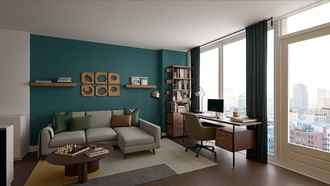 Contemporary, Modern, Rustic, Classic Contemporary, Contemporary Luxe Living Room by Havenly Interior Designer Charlee