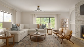 Transitional Living Room by Havenly Interior Designer Tatiana