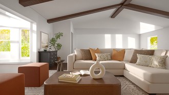 Transitional, Organic Modern Living Room by Havenly Interior Designer Begona