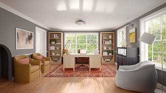 Classic, Bohemian, Classic Contemporary Office by Havenly Interior Designer Tania