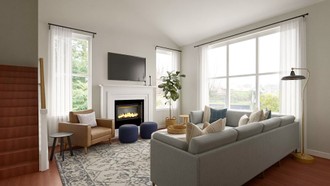 Classic, Bohemian, Coastal, Scandinavian, California Cool, Classic Coastal, New Classic Living Room by Havenly Interior Designer Lisa
