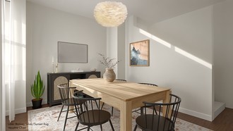 Transitional, Organic Modern, Warm Transitional Dining Room by Havenly Interior Designer Tommye
