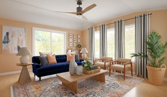 Modern, Transitional Living Room by Havenly Interior Designer Giovanna