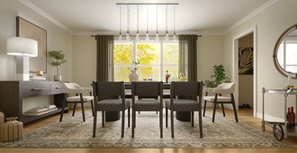 Modern, Minimal Dining Room by Havenly Interior Designer Olive