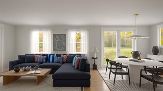 Contemporary Living Room by Havenly Interior Designer Stefanny