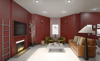 Eclectic, Rustic, Contemporary Luxe Living Room by Havenly Interior Designer Leah