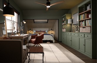 Modern Cottage, Traditional Charm Bedroom by Havenly Interior Designer Patrice
