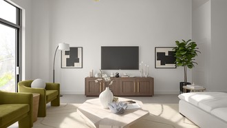 Contemporary Living Room by Havenly Interior Designer Stefanny